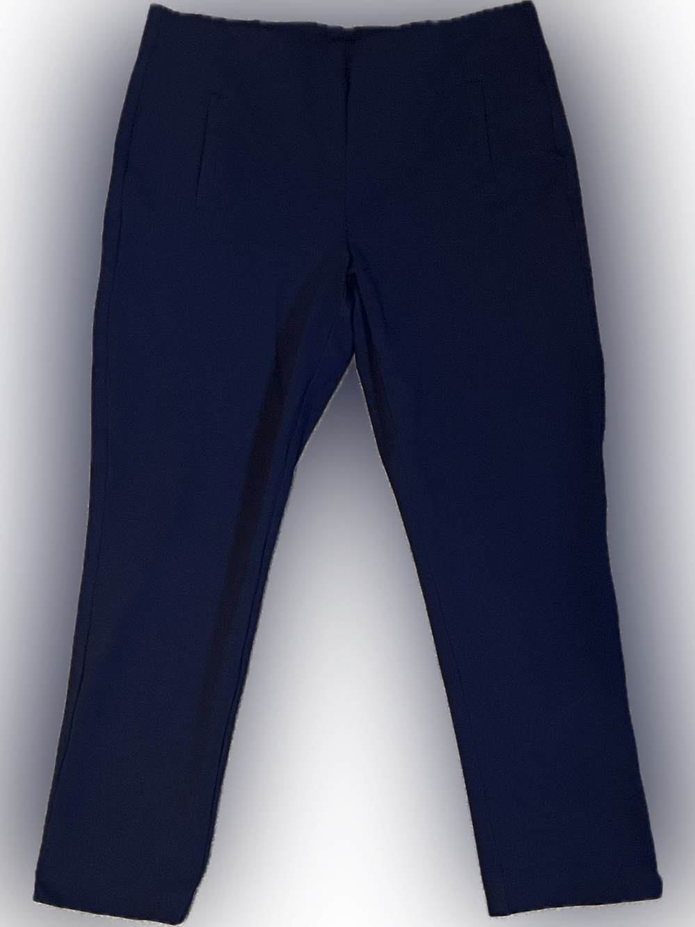 Chico’s Slim Leg Pull-On Pant in Passport Blue size 8 - Picture 2 of 12